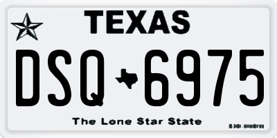 TX license plate DSQ6975