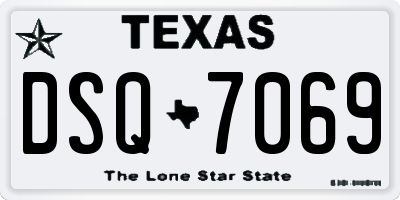 TX license plate DSQ7069