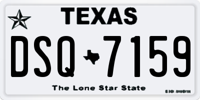 TX license plate DSQ7159