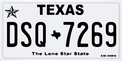 TX license plate DSQ7269