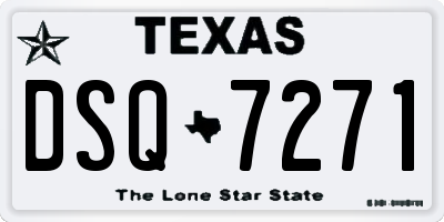 TX license plate DSQ7271