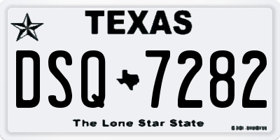 TX license plate DSQ7282