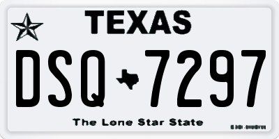 TX license plate DSQ7297