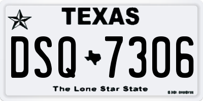 TX license plate DSQ7306