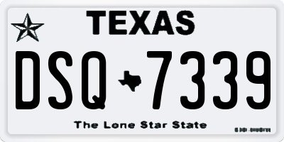 TX license plate DSQ7339