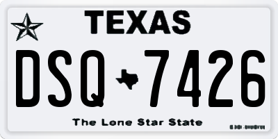 TX license plate DSQ7426