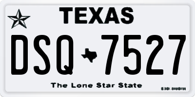 TX license plate DSQ7527