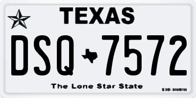 TX license plate DSQ7572