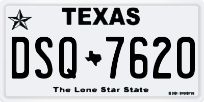 TX license plate DSQ7620