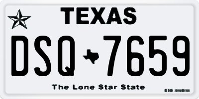 TX license plate DSQ7659