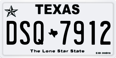 TX license plate DSQ7912