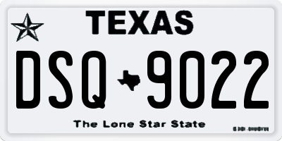 TX license plate DSQ9022