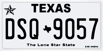 TX license plate DSQ9057