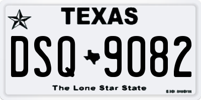 TX license plate DSQ9082
