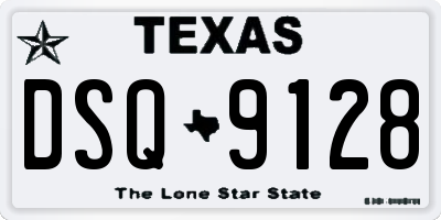 TX license plate DSQ9128