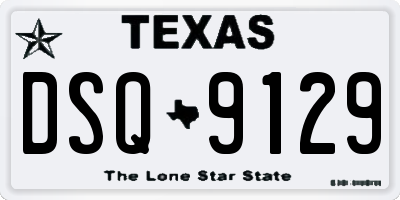 TX license plate DSQ9129