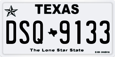 TX license plate DSQ9133