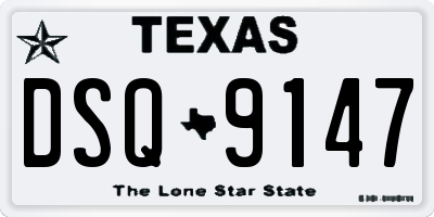 TX license plate DSQ9147
