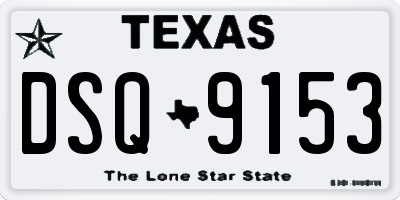 TX license plate DSQ9153
