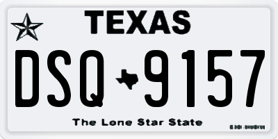TX license plate DSQ9157