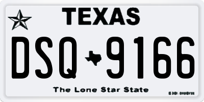 TX license plate DSQ9166