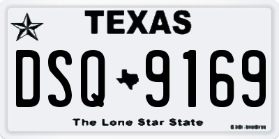 TX license plate DSQ9169