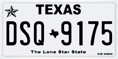 TX license plate DSQ9175