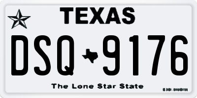 TX license plate DSQ9176