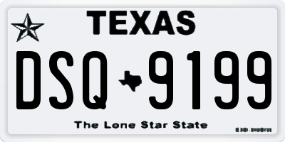 TX license plate DSQ9199