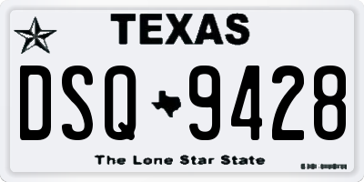 TX license plate DSQ9428