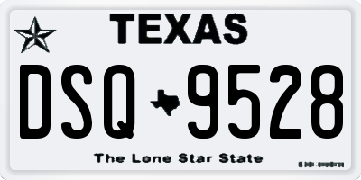 TX license plate DSQ9528