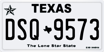 TX license plate DSQ9573