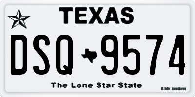 TX license plate DSQ9574