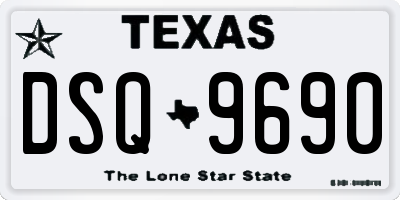 TX license plate DSQ9690