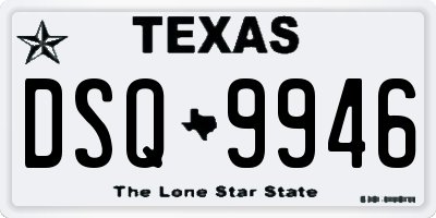 TX license plate DSQ9946