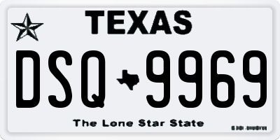 TX license plate DSQ9969