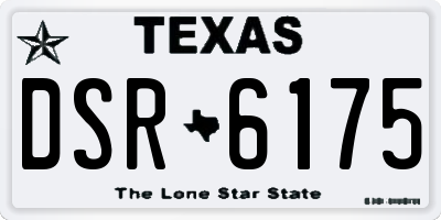 TX license plate DSR6175