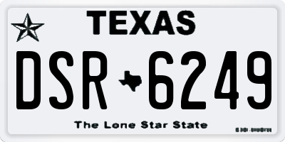 TX license plate DSR6249