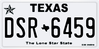 TX license plate DSR6459