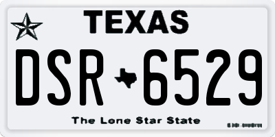 TX license plate DSR6529