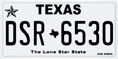 TX license plate DSR6530