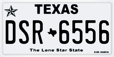 TX license plate DSR6556