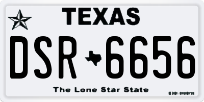 TX license plate DSR6656