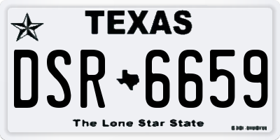 TX license plate DSR6659