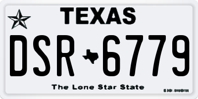TX license plate DSR6779
