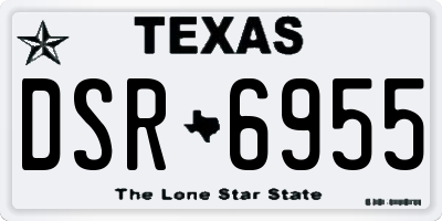TX license plate DSR6955