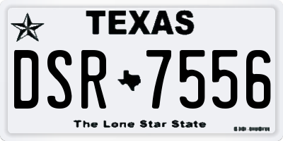 TX license plate DSR7556