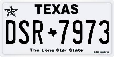 TX license plate DSR7973