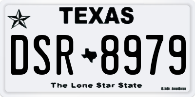 TX license plate DSR8979