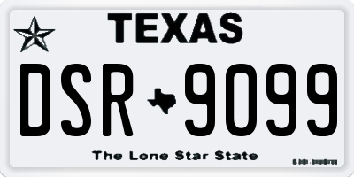 TX license plate DSR9099
